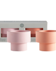 Peach + Petal | Flipp small | Silicone Unbreakable Candle Holder Set - porter green | style + sustainability