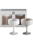 blanc + dove | mecc | silicone unbreakable cocktail glasses - porter green | style + sustainability