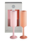 peach + petal | seff | unbreakable silicone champagne flute | porter green, champagne flutes, unbreakable champagne flutes, champagne flute glasses, coloured champagne glasses, champagne flutes australia