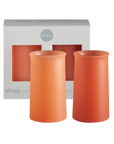 terra + peach | stegg | silicone unbreakable highball glasses - porter green | style + sustainability