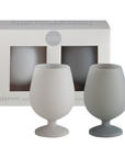 lupo grigio | stemm | silicone unbreakable wine glasses - porter green | style + sustainability
