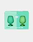 gerbera + leaf | stemm | silicone unbreakable wine glasses