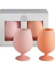 peach + petal | stemm | silicone unbreakable wine glasses - porter green | style + sustainability