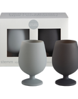 smoke + storm | stemm | silicone unbreakable wine glasses - porter green | style + sustainability