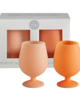 cantaloupe + tangelo | stemm | silicone unbreakable wine glasses - porter green | style + sustainability