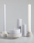 blanc + dove | escc dinner candle | soy - blend unscented candles - porter green | style + sustainability