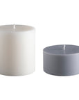 blanc + dove | escc large pillar candle | soy - blend unscented candles - porter green | style + sustainability