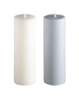 blanc + dove | escc medium pillar candle | soy - blend unscented candles - porter green | style + sustainability