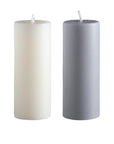 blanc + dove | escc small pillar candle | soy - blend unscented candles - porter green | style + sustainability
