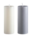 blanc + dove | escc small pillar candle | soy - blend unscented candles - porter green | style + sustainability