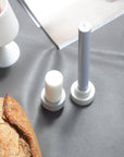 blanc + dove | escc small pillar candle | soy - blend unscented candles - porter green | style + sustainability