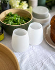 blanc + dove | fegg | silicone unbreakable glasses - porter green | style + sustainability