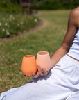 cantaloupe + tangelo | fegg | silicone unbreakable glasses - porter green | style + sustainability