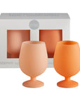 cantaloupe + tangelo | stemm | silicone unbreakable wine glasses - porter green | style + sustainability