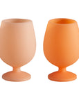 cantaloupe + tangelo | stemm | silicone unbreakable wine glasses - porter green | style + sustainability