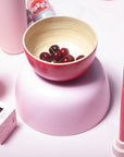 cherry + blush | bebb | biodegradable bamboo bowls - porter green | style + sustainability