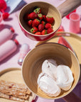 cherry + blush | bebb | biodegradable bamboo bowls - porter green | style + sustainability