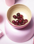 cherry + blush | bebb | biodegradable bamboo bowls - porter green | style + sustainability