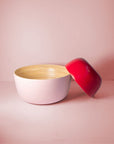cherry + blush | bebb | biodegradable bamboo bowls - porter green | style + sustainability