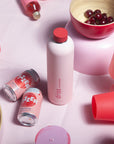 cherry + blush | driss | insulated stainless steel water bottle - porter green | style + sustainability
