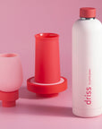 cherry + blush | driss | insulated stainless steel water bottle - porter green | style + sustainability