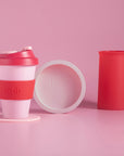 Cherry + Blush | Flipp large | Silicone Unbreakable Candle Holder Set - porter green | style + sustainability