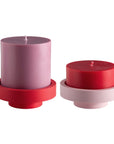 Cherry + Blush | Flipp large | Silicone Unbreakable Candle Holder Set - porter green | style + sustainability
