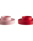 Cherry + Blush | Flipp large | Silicone Unbreakable Candle Holder Set - porter green | style + sustainability