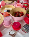 Cherry + Blush | Flipp large | Silicone Unbreakable Candle Holder Set - porter green | style + sustainability