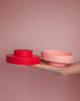 Cherry + Blush | Flipp large | Silicone Unbreakable Candle Holder Set - porter green | style + sustainability