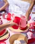 cherry + blush | stegg | silicone unbreakable highball glasses - porter green | style + sustainability