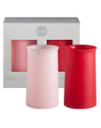 cherry + blush | stegg | silicone unbreakable highball glasses - porter green | style + sustainability