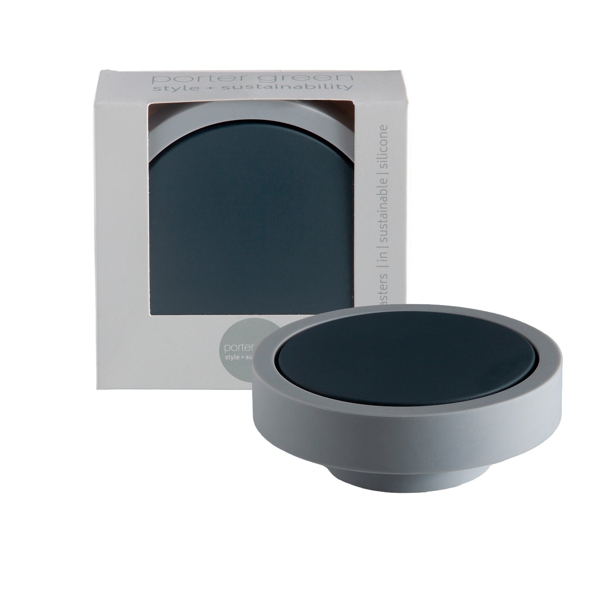 smoke + storm | ciss | unbreakable silicone coasters | porter green, silicone coasters, coaster set with holder, coasters australia, coaster set of 4, sustainable coasters