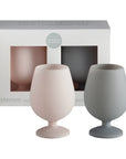 dove + stone | stemm | silicone unbreakable wine glasses - porter green | style + sustainability