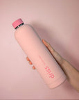 flamingo + lotus | driss | insulated stainless steel water bottle - porter green | style + sustainability