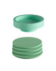 gerbera + leaf | ciss | unbreakable silicone coasters - porter green | style + sustainability