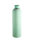 gerbera + leaf | driss | insulated stainless steel water bottle - porter green | style + sustainability
