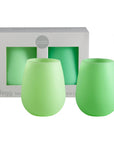 gerbera + leaf | fegg | silicone unbreakable glasses - porter green | style + sustainability