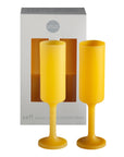 girasoli | seff | silicone unbreakable champagne flute - porter green | style + sustainability
