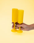 girasoli | seff | silicone unbreakable champagne flute - porter green | style + sustainability
