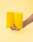 girasoli | stegg | silicone unbreakable highball glasses - porter green | style + sustainability
