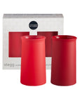 holiday cranberry | stegg | silicone unbreakable highball glasses - porter green | style + sustainability