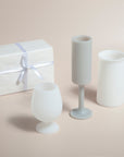 holiday frost | seff | silicone unbreakable champagne flute - porter green | style + sustainability