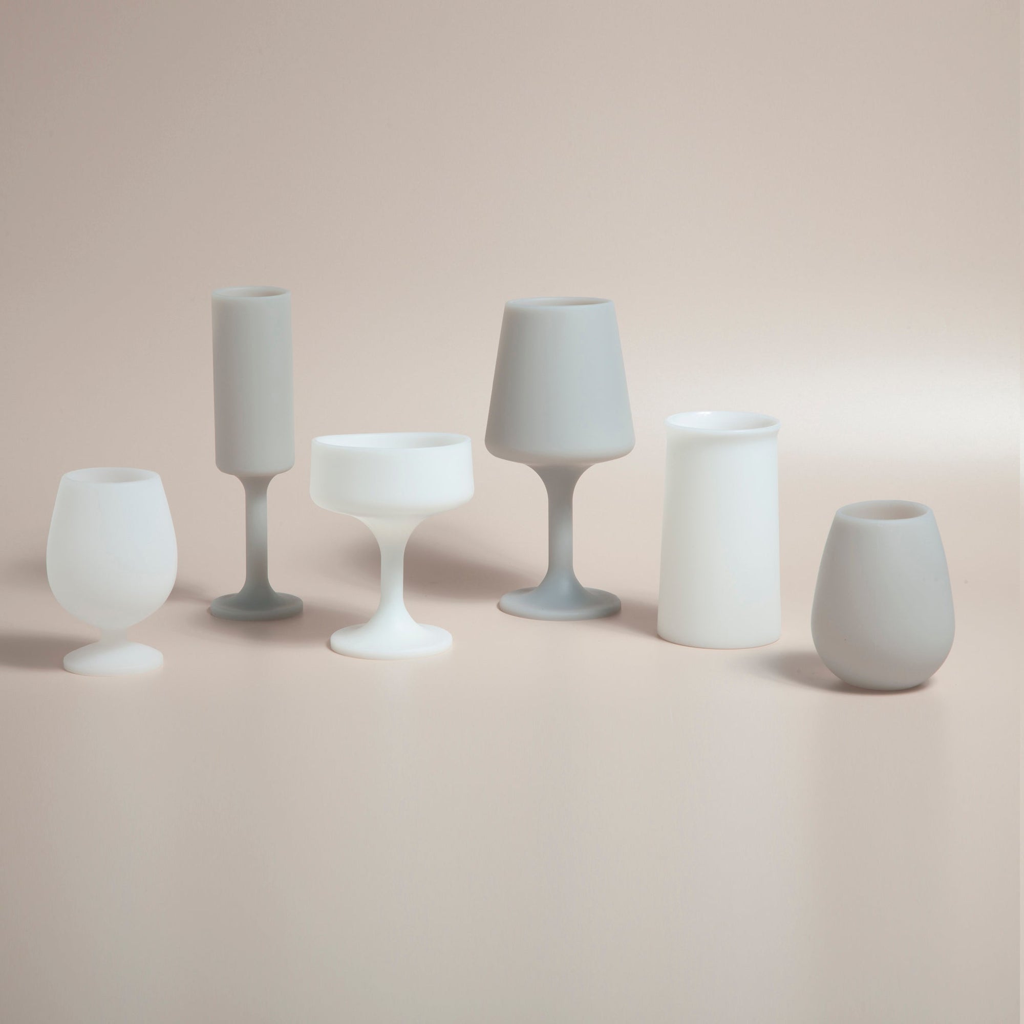 holiday frost | stegg | silicone unbreakable highball glasses - porter green | style + sustainability