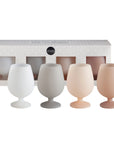 holiday frost | stemm | silicone unbreakable wine glasses - porter green | style + sustainability