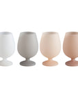holiday frost | stemm | silicone unbreakable wine glasses - porter green | style + sustainability