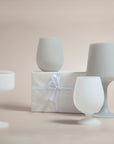 holiday frost | swepp | silicone unbreakable wine glasses - porter green | style + sustainability