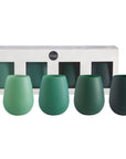 holiday mistletoe | fegg | silicone unbreakable glasses - porter green | style + sustainability