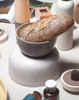 latte + donkey | bebb | biodegradable bamboo bowls - porter green | style + sustainability