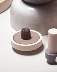 latte + donkey | ciss | unbreakable silicone coasters - porter green | style + sustainability